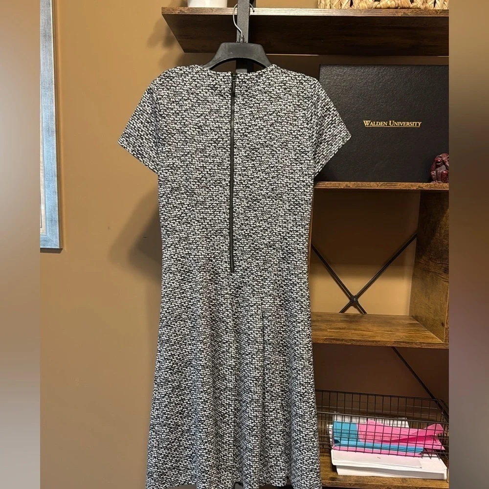Michael Kors Black and White Patterned Dress 4